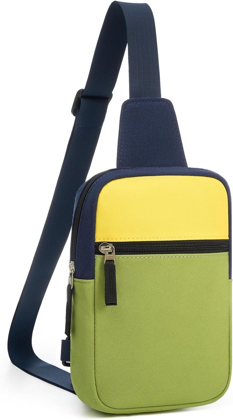 cotmcor Store Valentines Day Gifts for Kids: Fanny Pack Birthday Gift for 8 9 10 11 12 Year Old Teen Girls Trendy Stuff, Preppy Colorblock Crossbody Bag Adjustable Sling Belt Bags Purse for Travel Outdoor - Image 1